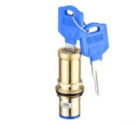 Válvula de grifo de fregadero con cerradura construida con aleación de latón y cerradura de llave, adecuada para fregaderos de jardín al aire libre y seguridad de fuente de agua pública (latón)