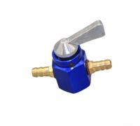 Válvula de grifo de gasolina de aleación de aluminio para motocicleta ATV para quad, moto de cross, interruptor de apagado de combustible en línea de 3 vías, acabado CNC, rojo, azul, negro, dorado