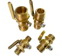 Válvula de grifo de gasolina de latón de presión de 0 8 Mpa con conexión roscada macho BSP, válvula de cierre para sistemas de combustible en tamaños de 1/4 3/8 1/2 3/4 (3/4)