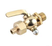 Válvula de grifo de latón de bronce de cobre macho con mango y rosca externa de 1/8 a 3/4, diseñada para un funcionamiento estable bajo presión atmosférica (3/4)