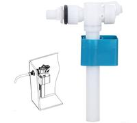 Válvula de inodoro de entrada lateral con conexión de rosca de latón y material ABS para una regulación estable de la entrada de agua en tanques (A)