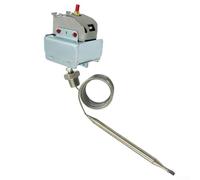Válvula de interruptor de termostato de límite alto manual de repuesto, con botón de reinicio sin tropiezos, corte de sobrecalentamiento de 232.2 °C, se adapta a los modelos de freidora de pescado a