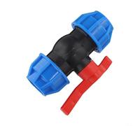 Válvula de junta de tubería de agua de polietileno, fácil instalación, a prueba de fugas, compatible con 20 mm, 32 mm, 40 mm, 50 mm, para uso comercial residencial, control de flujo de agua suave (32