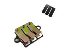 Válvula de Láminas Bloque de válvulas de admisión de motocicleta con membrana de pétalos, compatible con válvulas de ciclomotor de dos tiempos Suzuki AX 100 de 100 cc(Set)