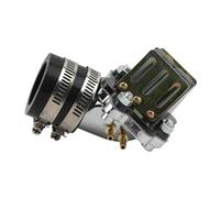 Válvula de Láminas de Motocicleta Colector de admisión de carburador de motocicleta compatible con Yamaha JOG 50 90 3KJ 1E40QMB 4DM, scooter de 50 cc, 70 cc y 90 cc.(Black)