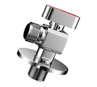 Válvula de latón macizo de 1/4 vuelta válvula de entrada de salida de 3/8 pulgadas adaptador de agua fría caliente accesorios de fontanería para accesorios de baño