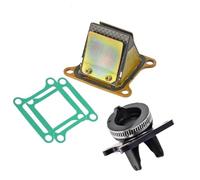válvula de lengüeta Arranque Del Colector De Admisión De Carburador Y Válvula Y Junta De Láminas Aptas Para Kawasaki KX80 KX100 Aleación De Aluminio