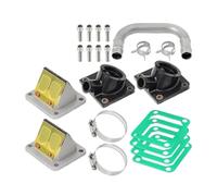 válvula de lengüeta Kit De Tubo Válvula Caña Arranque Colector Admisión Apto Carburador Para Yam&aha Banshee 350 YFZ350