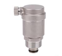 Válvula de liberación de aire automática de acero inoxidable para sistemas de fontanería, rosca DN15/DN20, diseño compacto de 7 cm x 4,8 cm, para residencial y (DN25)