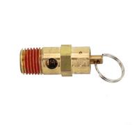 Válvula de liberación de presión NPT macho de 0.25 pulgadas, latón de 165 | Función de control manual, clasificación de 165 PSI, rosca NPT macho, tamaño compacto de 40 mm, funcionamiento fiable