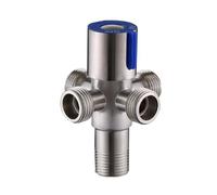 Válvula de llenado angular de acero inoxidable de 1 entrada y 4 salidas, rosca G1/2 estándar, accesorios for inodoro y baño.