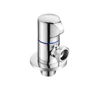 Válvula de llenado angular negra G1/2 de acero inoxidable for calentador de agua, mezclador de agua caliente y fría, accesorio for válvulas angulares de baño y cocina.(Chrome cold valve)