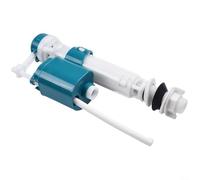 Válvula de llenado de cisterna de inodoro de doble descarga, sifón de entrada inferior con altura ajustable de 21 a 34 cm, pieza de repuesto para tanque de baño ABS de ahorro de agua para cisternas de