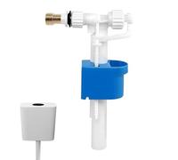 Válvula de Llenado de Inodoro - Conector de Latón Resistente para Cisterna | Válvula de Flotador Universal con Entrada Lateral | Kit de Reparación Ajustable Antioxidante para Apartamentos, Hoteles