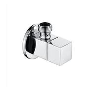 Válvula de llenado G1/2" Adaptador de grifo de latón, accesorio for grifo de ducha de baño, desviador de agua de 3 vías, negro/plateado/dorado(Silver)