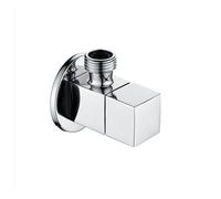 Válvula de llenado G1/2" Adaptador de grifo de latón Accesorios de ducha de baño Desviador de agua de 3 vías Negro/plata/oro(Silver)