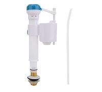 Válvula de Llenado para Inodoro - Kit de Reemplazo ABS con Botón Pulsador, Cisterna de Descarga Doble, Sifón para Baño Azul