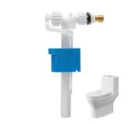 Válvula de llenado universal para cisterna, G3/8" y G1/2", latón, piezas de repuesto válvula llenado cisterna Cistern Filling Valve para Cisternas Profundas o Altas