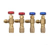 Válvula de mano anticongelante de latón para aire acondicionado segura y solución para R22 y R410 (C)
