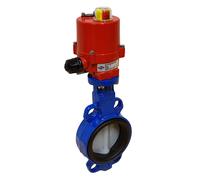 Válvula de mariposa electrica DN50 (2 pulgadas) 12VDC Lug GGG40-Fundición-EPDM - BFLL