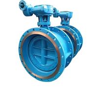 Válvula de mariposa excéntrica doble con brida Sello EPDM Fabricado EN593 Alimentación manual Agua Gas Petróleo Medios General