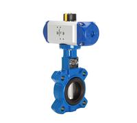 Válvula de mariposa neumática DN50 (2 pulgadas) Lug GGG40-Acero inoxidable-NBR Doble efecto - BFLL