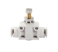 Válvula de mariposa neumática SA-4/6/8/10/12 mm, conector de aire neumático, válvula de control, manguera OD, plástico, a presión, 1 unidad(SA-8mm)