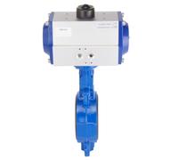 Válvula de mariposa neumática Wafer DN50 (2 pulgadas) GGG40-GGG40 recubierta de poliamida-EPDM Cerrada por muelle - BFLW
