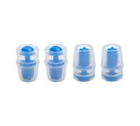Válvula de mordida de repuesto de silicona, paquete de 4, funda de boquilla para paquete de hidratación de ciclismo, pieza de repuesto de botella de agua suave, multicolor (azul)