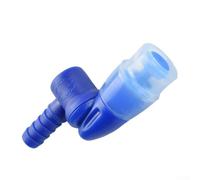Válvula de mordida de silicona de repuesto para depósito de agua de paquete de hidratación, boquilla giratoria de 360°, boquilla de succión para camping, senderismo, ciclismo (azul)