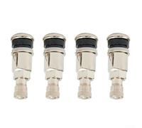 Válvula de neumático con perno de metal para llantas de aleación y ruedas de acero, compatible con agujero de 11,3 mm, tamaño 80 PSI máximo chapado en cromo, juego de 4 unidades