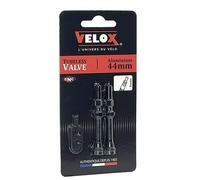 Válvula de neumático tubeless presta velox de aluminio negro 44mm con núcleo