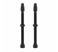 Válvula de neumático tubeless Presta Vittoria de 80 mm de aluminio negro con o