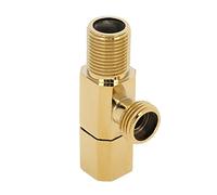 Válvula de Parada de ángulo, válvula de Agua fría Caliente de latón, válvula de ángulo de Cierre del Grifo, Accesorio de Ducha para Grifo Mezclador de Inodoro y baño