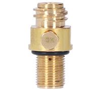 Válvula de pasador de CO2 Latón Vida útil estable Adaptador de rosca para fabricante de refrescos Traje para válvula de pasador de tanque M18x1.5 Oro