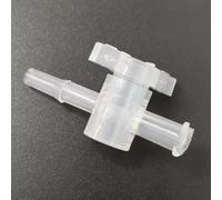 Válvula de paso de dos vías, Llave de paso 2 vías, paquete 20 hembra a púas, negro transparente(Clear)