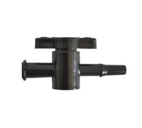 Válvula de paso de dos vías, Paquete de 20 válvulas llave paso 2 vías hembra a maquinaria laboratorio PP multicolor con púas(Black)