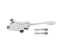 Válvula de pedal de pie, rosca G1/2, latón cromado, montaje en suelo, manos libres, control de agua para hospital, laboratorio, cocina y baño