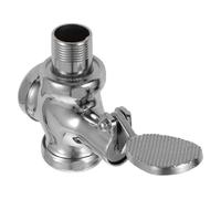 Válvula de Pedal para Inodoro Entrada de 1 Pulgada y Montaje en Piso | Cobre Galvanizado, Mecanismo de Liberación Rápida, Uso en Autocaravana y Entornos Comerciales