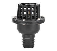 Válvula de pie de bomba de agua Válvula de retención plana de baja presión de PVC negro Válvula plana de baja presión para máquina de fluido(1.5in)