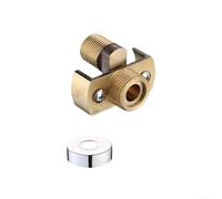 Válvula de pie de flexión de cobre para instalaciones de ducha optimizada para uso en esquina con ajuste de salida de 0 a 40 grados y distancia central de 150 mm (estándar)