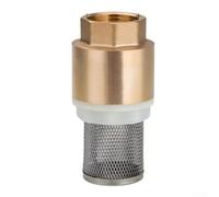 Válvula de pie de latón con pantalla de acero inoxidable, 1 pulgada para válvula de retención de rosca para entrada de agua, instalación vertical, tamaños DN15 DN20 DN25 para sistemas de fontanería y