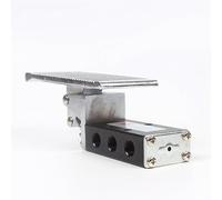 Válvula de pie momentánea de aire, acción directa, 2 posiciones, 5 vías, 1/4" PT, 1 unidad