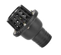 Válvula de Pie para Bomba de Agua, PVC Negro, Válvula de Retención Plana Baja Presión, 1.5 a 4 Pulgadas