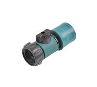 Válvula de plástico con conector rápido, rosca hembra 3/4", macho, adaptador manguera alargadora for riego jardín y agricultura(C)