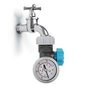 Válvula de Presión de Agua, Válvula Reguladora de Presión de Agua Ajustable G3 / 4in con Manómetro, Controlador de Riego de Jardín de Invernadero