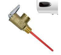 Válvula de presión de temperatura - 210 ° F 150 PSI Válvulas de tanque de agua caliente para la sonda extendida residencial con diseño ergonómico, protección de plomería confiable para tanques de alma