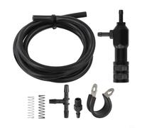 Válvula de presión Turbo Regulador de presión 30PSI Manual Ajustable Aleación de Aluminio Fácil Montaje Universal Adecuado para motores turbocompresores Durabilidad Fiabilidad Negro