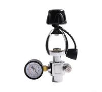 Válvula de prueba de buceo G5/8 6000PSI medidor de presión adaptador de buceo para cilindro de oxígeno, núcleo de latón sello hermético para pruebas de banco de estación de llenado y mantenimiento de