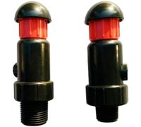 Válvula de purga automática de aire/vacío de plástico de 3/4 pulgadas NPT para sistemas de riego, gestión de presión de hasta 16 MPa, diseño robusto, montaje fácil, acabado negro, 1 pieza (3/4